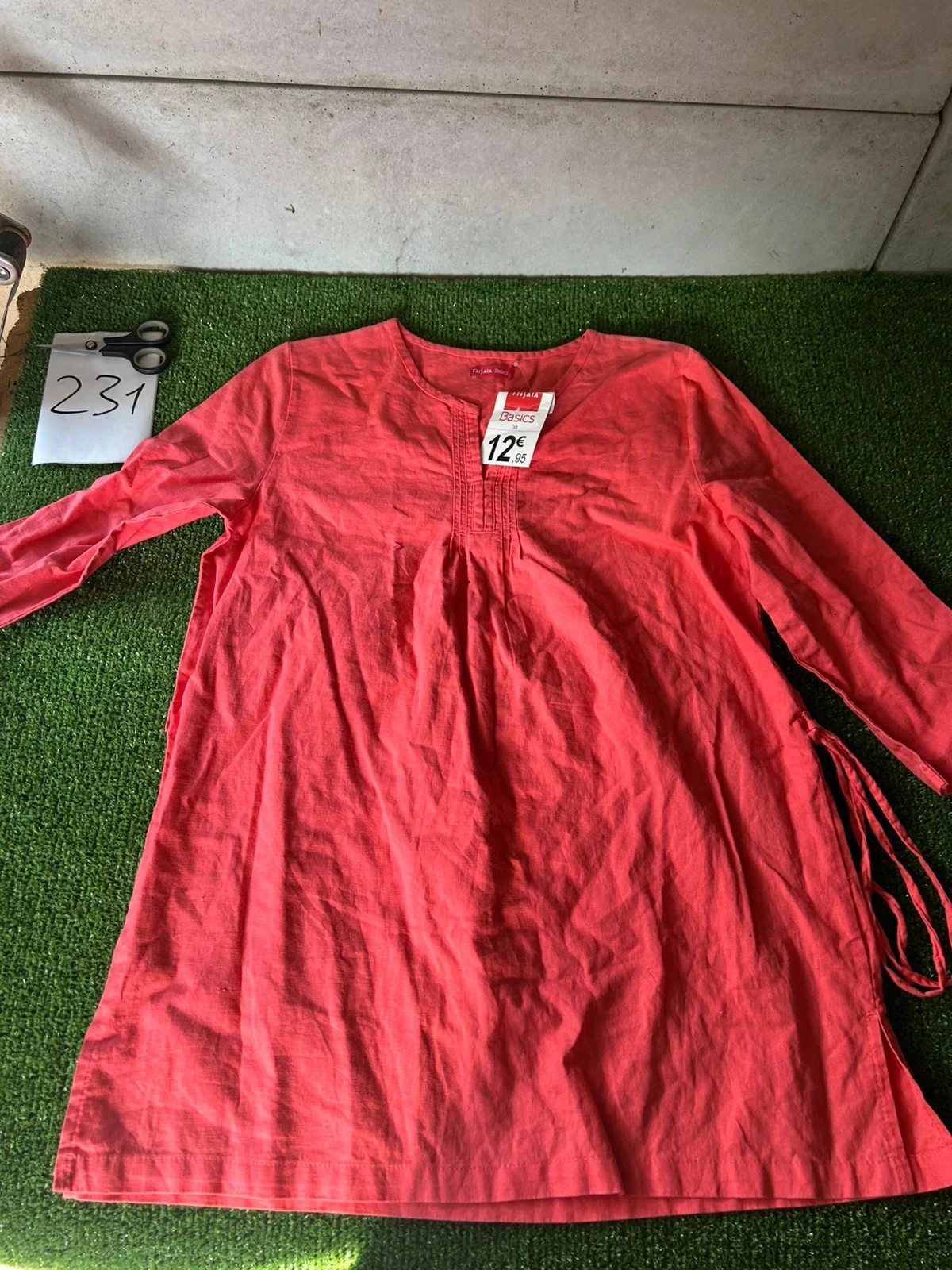 Robe estivale casual rose corail Tissaia taille 38